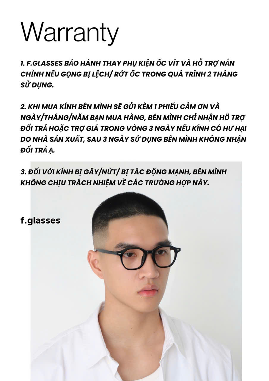 Chính sách bảo hàng - đổi trả - fglasses.vn